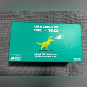 On a Scale of One to T-Rex Party Game – Exploding Kittens - opened never played